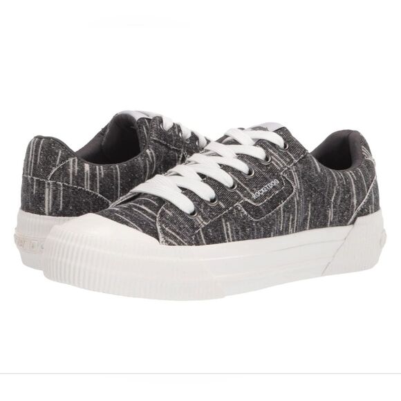 Rocket Dog Women's Grey Cecila Egan Cotton Lace-up Sneakers Size 8.5 NIB - Picture 2 of 14